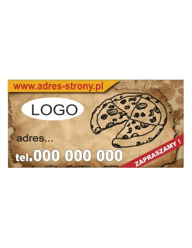 Baner reklamowy gotowe wzory banerów - Pizzeria