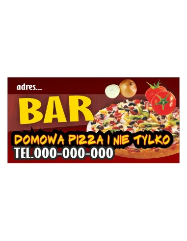 Baner reklamowy gotowe wzory banerów - Bar