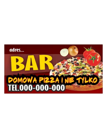 Baner reklamowy gotowe wzory banerów - Bar
