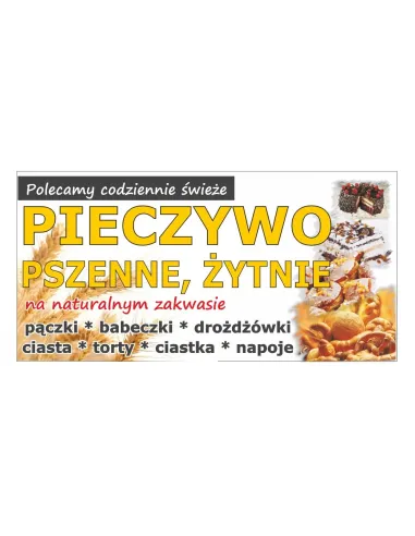 Baner reklamowy gotowe wzory banerów - Pieczywo pszenne, żytnie