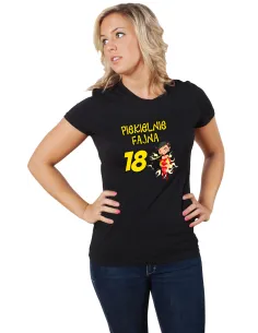 Koszulka PREZENT NA URODZINY 18 piekielnie fajna