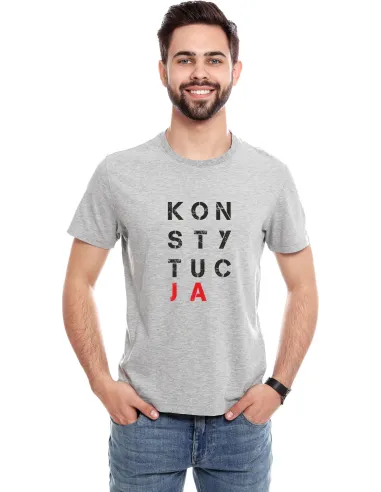 Koszulka z nadrukiem napis KONSTYTUCJA
