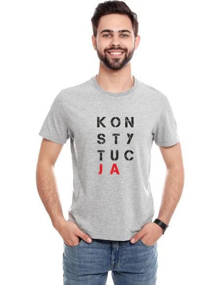 Koszulka z nadrukiem napis KONSTYTUCJA