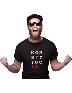 Koszulka z nadrukiem na PREZENT napis KONSTYTUCJA