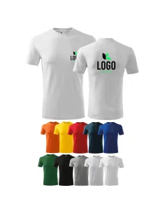 KOSZULKI KOSZULKA T-shirt Z NADRUKIEM HAFTEM LOGO