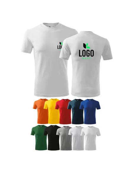 KOSZULKI KOSZULKA T-shirt Z NADRUKIEM HAFTEM LOGO