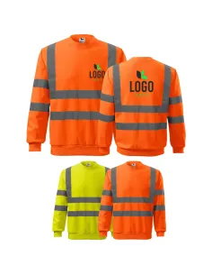 BLUZA BHP ODBLASKOWA ROBOCZA firmowa z logo x5