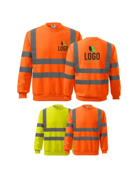 BLUZA BHP ODBLASKOWA ROBOCZA firmowa z logo x5