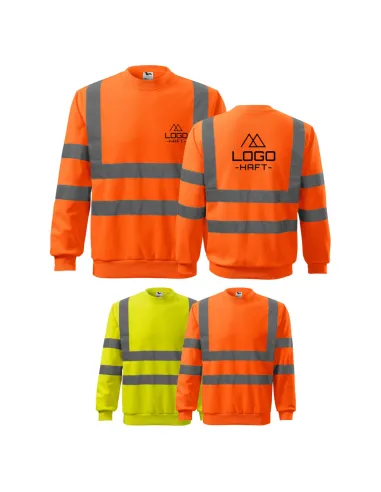 BLUZA ROBOCZA ODBLASKOWA z własnym HAFTEM NADRUK