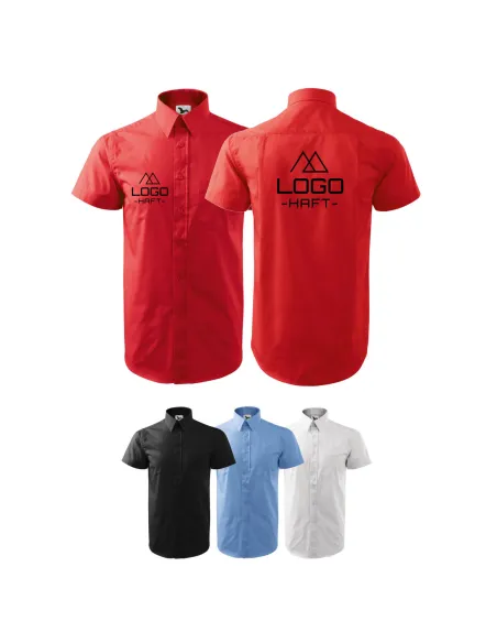 Koszula FIRMOWA BIUROWA z logo firmy nadruk haftem