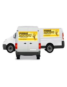 Reklama Naklejka na samochód SPRZEDAŻ MIODU