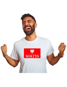 Koszulka z nadrukiem PREZENT dla SOŁTYSA na Dzień Sołtysa z imieniem