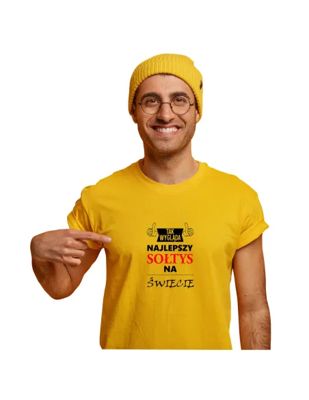 Koszulka z nadrukiem PREZENT NAJLEPSZY SOŁTYS