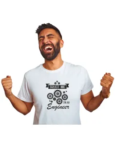 Koszulka dla inżyniera z nadrukiem napis PREZENT TRUST ME