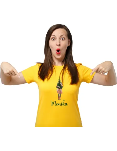 Koszulka z imieniem PREZENT ŚWIĄTECZNY CHOINKA