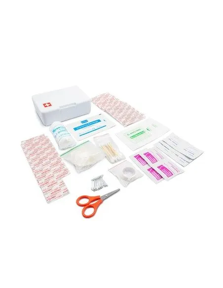 Apteczka w plastikowym opakowaniu 64 el. z nadrukiem UV LOGO 10  szt