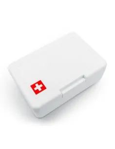 Apteczka w plastikowym opakowaniu 64 el. z nadrukiem UV LOGO 100  szt