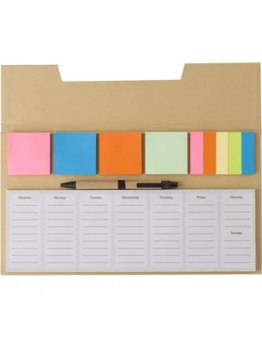 Zestaw do notatek, karteczki samoprzylepne z nadrukiem UV LOGO 500 szt