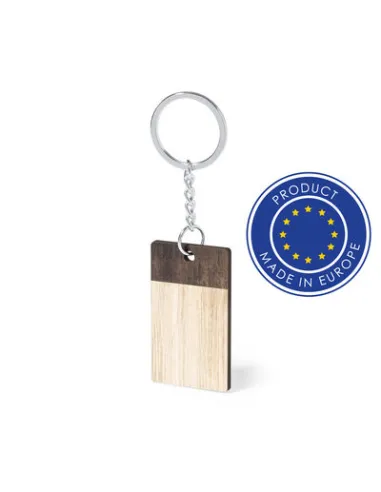 Drewniany brelok do kluczy z nadrukiem UV LOGO 100 szt