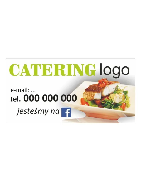 Baner reklamowy gotowe wzory banerów - Catering
