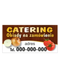 Baner reklamowy gotowe wzory banerów - Catering