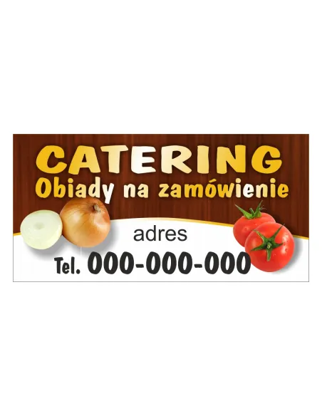 Baner reklamowy gotowe wzory banerów - Catering