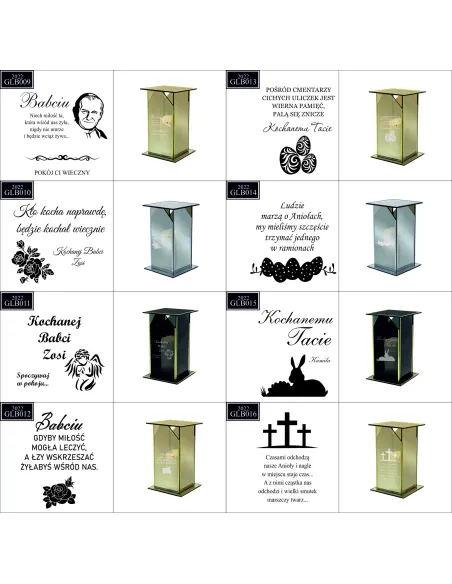 Ekskluzywny znicz z lustrzanym szkłem PERSONALIZOWANY Z GRAWEREM dla TATY