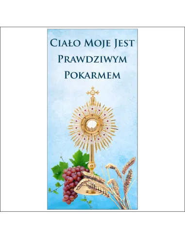 BANER NA BOŻE CIAŁO piękna dekoracja ołtarza baner religijny gotowe wzory