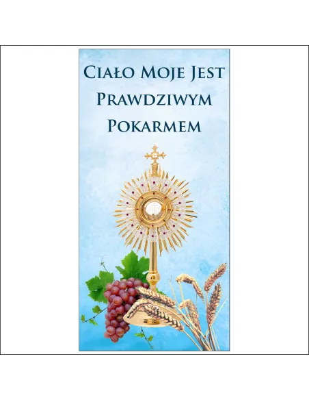 BANER NA BOŻE CIAŁO piękna dekoracja ołtarza baner religijny gotowe wzory