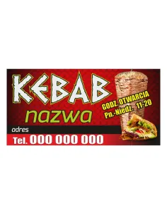 Baner reklamowy gotowe wzory banerów - Kebab