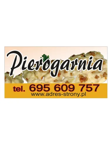 Baner reklamowy gotowe wzory banerów - Pierogarnia