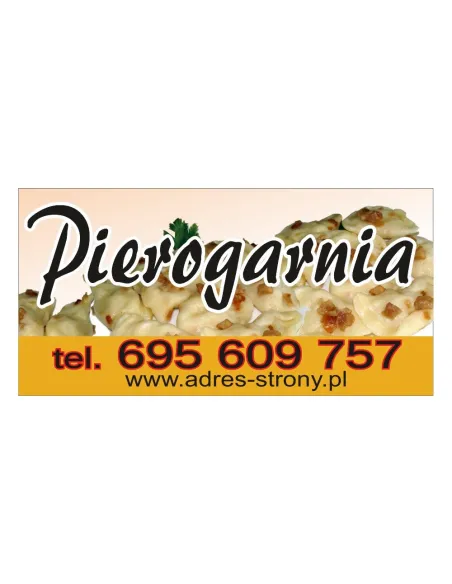 Baner reklamowy gotowe wzory banerów - Pierogarnia