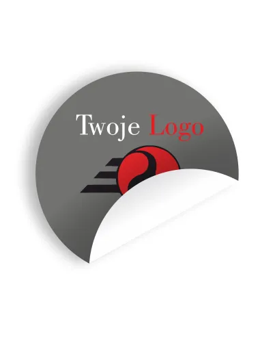 Naklejki z twoim LOGO ETYKIETY WLEPKI OKRĄGŁE NADRUK REKLAMOWE