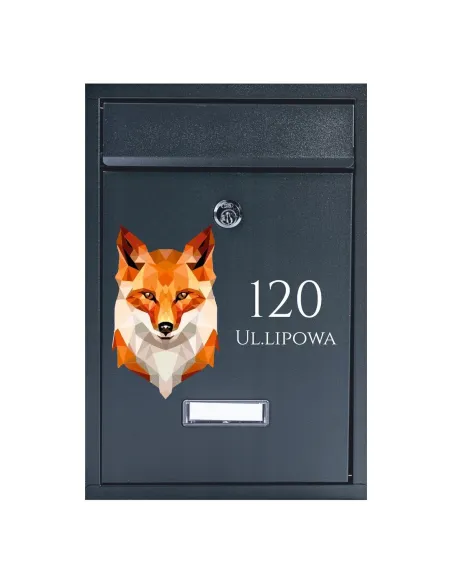 METALOWA SKRZYNKA na listy pocztowa z nadrukiem adresowa numer domu RÓŻNE WZORY