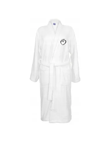 SZLAFROK BIAŁY Z HAFTEM rozmiar L unisex RÓŻNE WZORY personalizacja