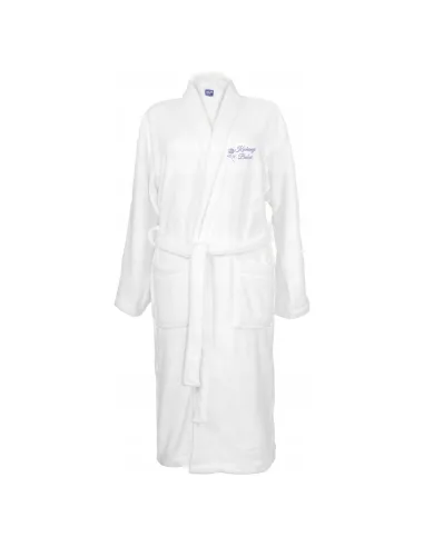 SZLAFROK BIAŁY Z HAFTEM rozmiar M unisex PREZENT DLA BABCI TWÓJ NAPIS