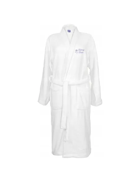 SZLAFROK BIAŁY Z HAFTEM rozmiar M unisex PREZENT DLA BABCI TWÓJ NAPIS