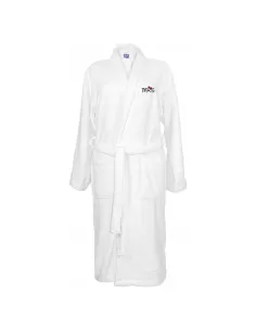 SZLAFROK BIAŁY Z HAFTEM rozmiar S unisex PREZENT DLA ŻONY MRS na święta