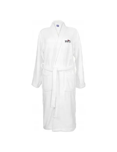 SZLAFROK BIAŁY Z HAFTEM rozmiar S unisex PREZENT DLA ŻONY MRS na święta