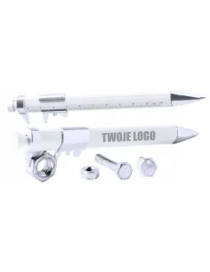 GRAWEROWANY Plastikowy długopis z linijką Z TWOIM LOGO NAPISEM 50 sztuk