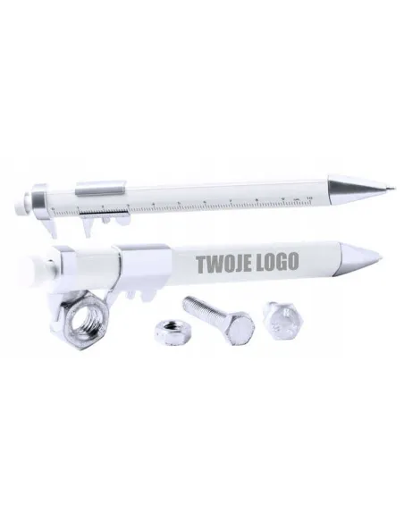 GRAWEROWANY Plastikowy długopis z linijką Z TWOIM LOGO NAPISEM 50 sztuk