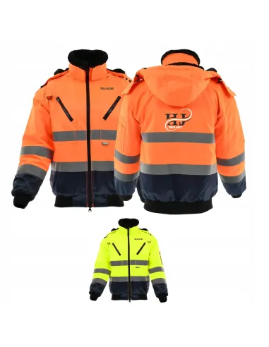 ODZIEŻ firmowa z HAFTEM Kurtka krótka ocieplana Z TWOIM LOGO NAPISEM 5 szt.