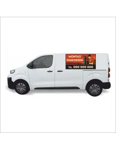 Reklama Naklejka na samochód 0,5 m2 MONTAŻ OGRODZEŃ