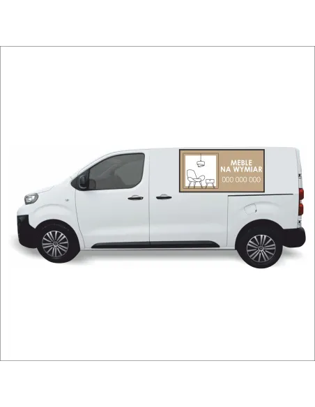 Reklama Naklejka na samochód 0,5 m2 MEBLE NA WYMIAR