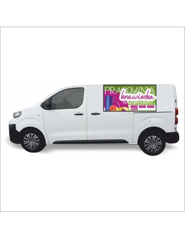 Reklama Naklejka na samochód 0,5 m2 PRACOWNIA KRAWIECKA