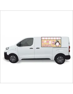 Reklama Naklejka na samochód 0,5 m2 LODY