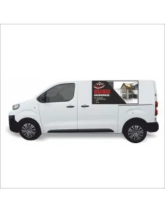 Reklama Naklejka na samochód 0,5 m2 RÓŻNE USŁUGI BUDOWLANE