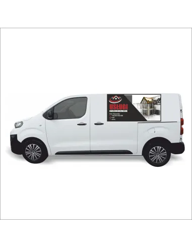 Reklama Naklejka na samochód 0,5 m2 RÓŻNE USŁUGI BUDOWLANE