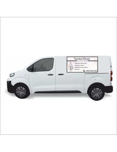 Reklama Naklejka na samochód 0,5 m2 STUDIO PAZNOKCI