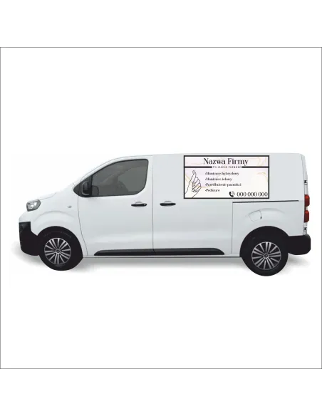 Reklama Naklejka na samochód 0,5 m2 STUDIO PAZNOKCI